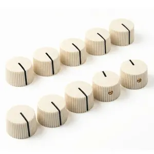 Aged White Vintage-Style Amplifier Knobs w/ Set Screw - Fits 6.35mm Pots