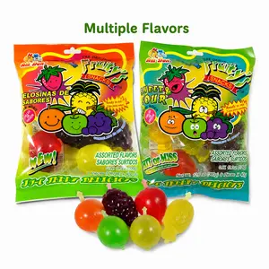 Fruity’s JU-C Jelly Delicacy Fruit Candies (9pc) – Original Fruity Mix, Sweet & Sour Flavor Soft Bonbon Snack