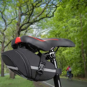 Bicycle Seat Bag Storage Pouch, Mountain Road Bike Accessories, Durable & Convenient Design, Perfect for Outdoor Cycling Adventures