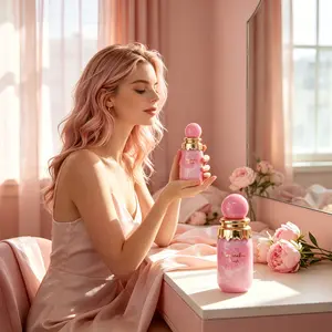Paris Corner Marshmallow Blush 3.4Oz Eau de Parfum Spray|Gentle Romantic Sweet That Lingers On Skin & Clothes, Eye-Catching Melting Gold Detail Design, Perfect Collectible Beauty Item for Pastel Bedroom Decor & Daily Self Care Routines