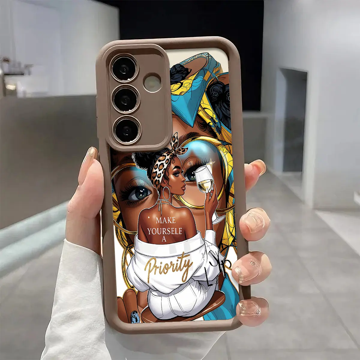 Trendy Girl Boss Quote Aesthetic Cartoon Pattern Smartphone Case - Enhanced Camera Protection, Shockproof, Skin-Friendly Soft Cover for Samsung Galaxy Handheld Cellphone Devices (S21-S26 Ultra/Plus/FE, A13-A17, A33-A36, A52-A54, Note20) Wireless Accessory