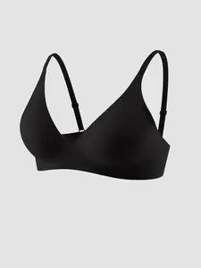Pregnant Women's Seamless Jelly Bra, Comfortable Removable Sponge Pads, No Steel Ring, Adjustable Straps, Daily Wear Lingerie, Maternity Bras For Pregnancy, Wireless Maternity Bra