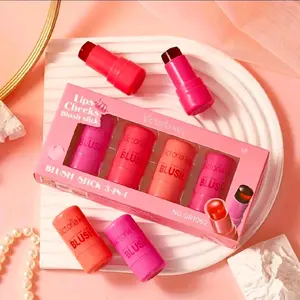 Victoria Key Jelly Tint Blush Set 4-in-1 Makeup Blush for Lips Cheeks Cosmetic NO OR1062