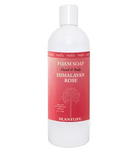 Plantlife Himalayan Rose Foam Soap Refill – Soft Floral Aromatherapy Cleanser