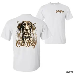 Ole Boy Hunting Dog T-Shirt – Vintage Bird Dog Graphic Tee, Outdoor Sporting Dog Hunting Apparel, Rustic Southern Field Shirt, Casual Country Sportsman Top for Men and Women