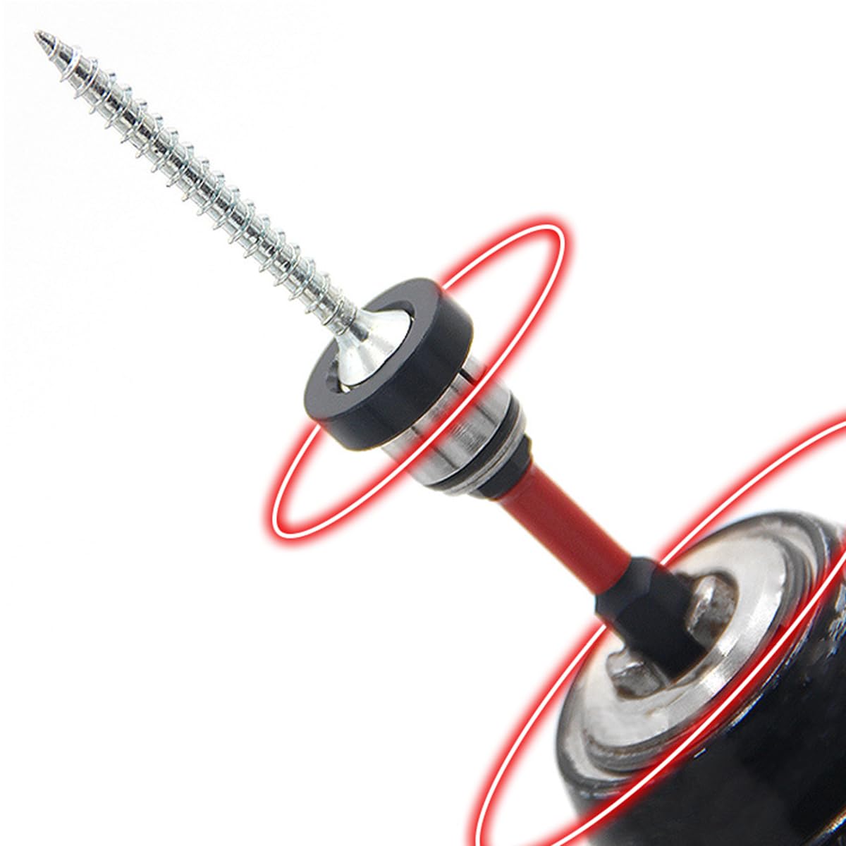 5pcs Drywall Bit Attachment with DepthStop, PH2 Magnetic Drywall Screwdriver Bits for Countersinking Drywall Screws in Plasterboard,1/4 Inch Hex Shank Plasterboard Bit