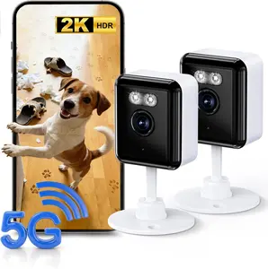 2K Indoor Security Camera (2-Pack), Dual-Band 2.4/5GHz WiFi Pet and Baby Monitor, AI Event Detection and Smart Search, Color Night Vision, Two-Way Audio, Human Detection, US App