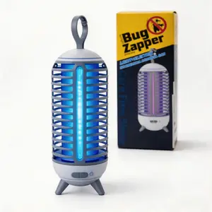 2-in-1 Bug Zapper & LED Lantern – Powerful Indoor & Outdoor Mosquito Killer, Zaps Flies, Fruit Flies, Gnats & Moths, Smart Auto Sensor, Rechargeable & Waterproofno chemicals, no mess perfect for camping, home, and outdoor nights.