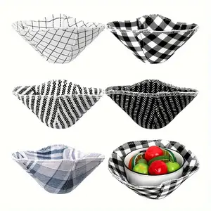 3pcs, Microwave Bowl Holders, Cotton Coasters, Kitchen Decorative Placemat, Household Bowl Safe Heating Mat, Cotton Heat Resistant Bowl Cozy Multipurpose Food Dish Holder, Kitchen Supplies, Baking Supplies