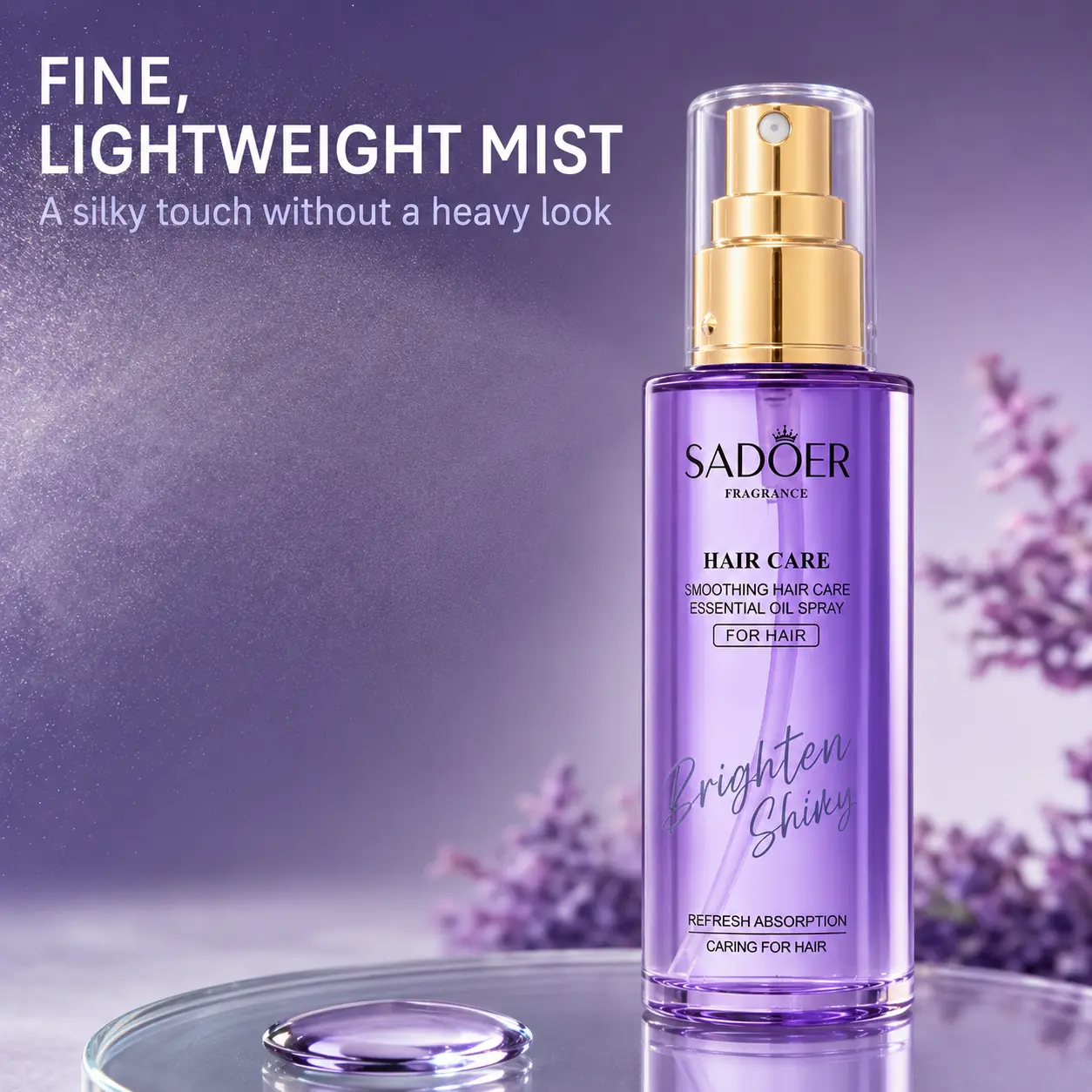 Smoothing Fragrance Hair Oil Spray for Dry Frizzy Hair