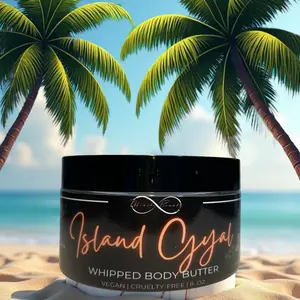Island Gyal Whipped Body Butter Tropical  Fragrance Shea Butter Moisturizer
