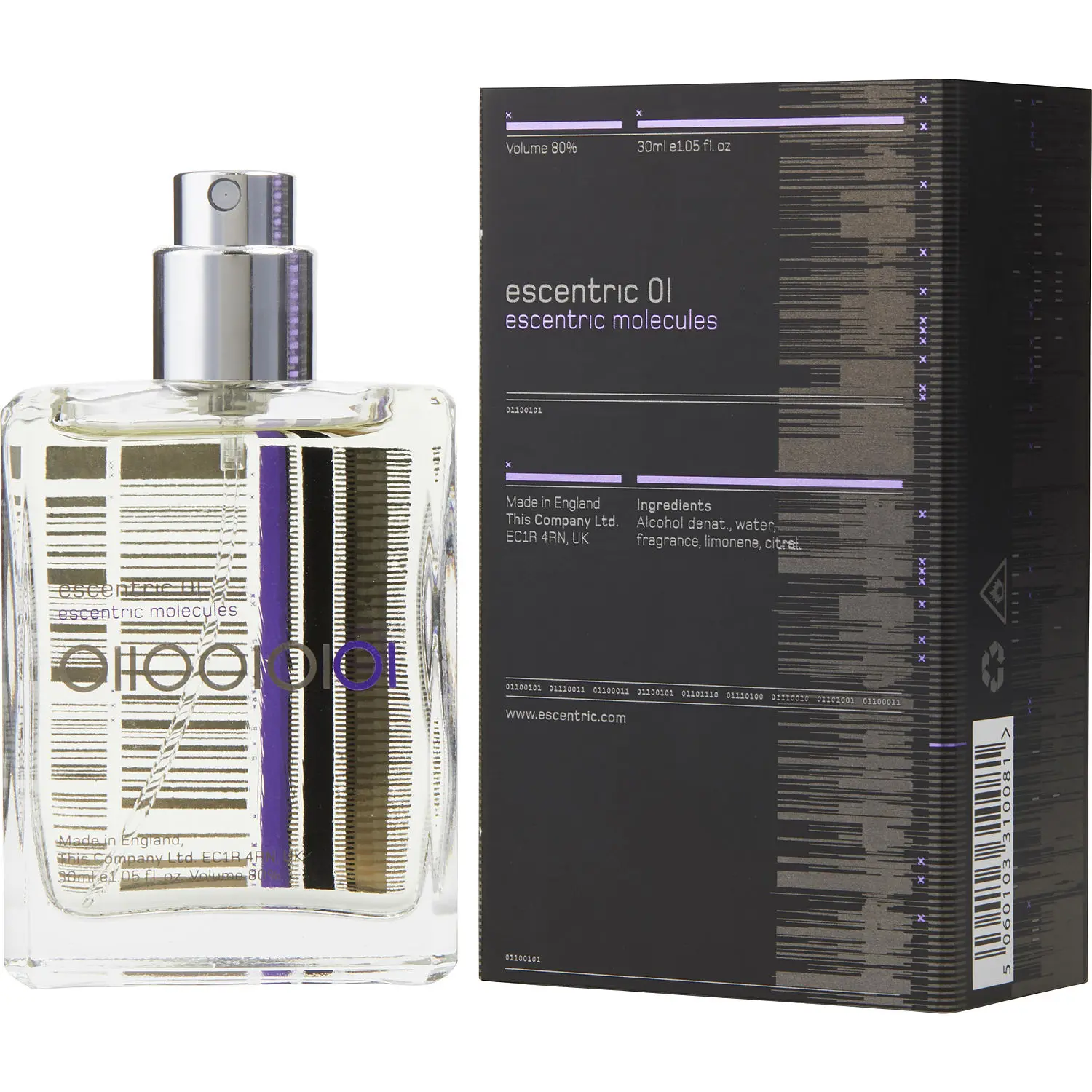 Escentric 01 Set-Edt Spray 1 Oz & Case For Unisex