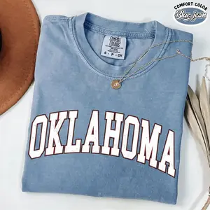 Comfort Colors Oklahoma T-Shirt, Vintage Graphic Oklahoma Shirt, Retro Oklahoma Tee, Oklahoma Gift, Game Day Oklahoma Shirt, Unisex Tee