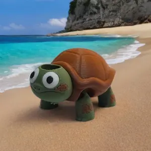 Straw Mates Articulating Turtle Reusable Straw Accessory Toy with Moving Legs and Tail Eco Friendly Plastic Drink Buddy for Kids and Turtle Lovers Drinkware Tumbler Cup Mug Bottles