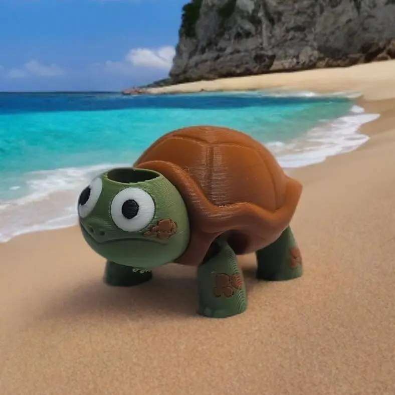 Straw Mates Articulating Turtle Reusable Straw Accessory Toy with Moving Legs and Tail Eco Friendly Plastic Drink Buddy for Kids and Turtle Lovers Drinkware Tumbler Cup Mug Bottles