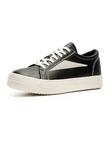 Women's Black-and-White Retro Beige Sole Casual Shoes, Contrast Stitching Soft Sole Comfort Versatile Sneakers, Perfect for Campus Outings and Casual Dates, Sports Shoes Footwear