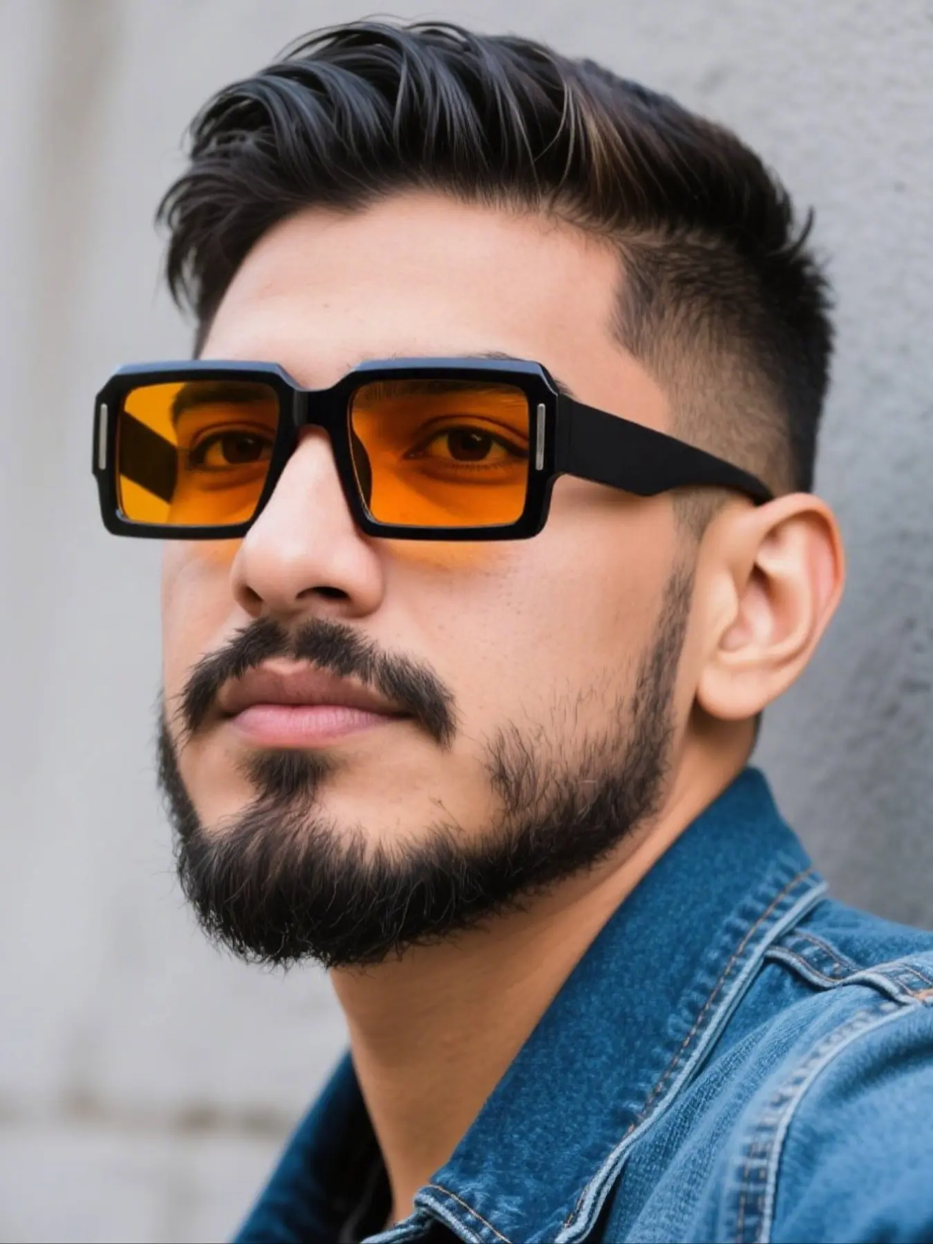 High-Quality Vintage Rectangular Colored Lens Men's Sunglasses, Lightweight Durable Design for Vacation Leisure Fashion Outdoor Parties, Square Frames Sunglasses