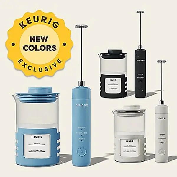 Keurig SimpleCafé Frother - Milk Frother - Make Lattes at Home - Make Cappucinos at Home - At Home Coffee Drinks - New Exclusive Colors