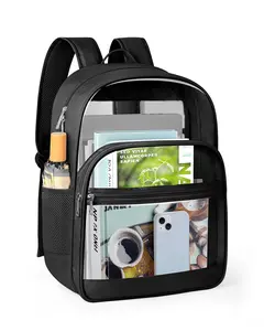 Clear Backpack with Adjustable Shoulder Strap, Heavy Duty Clear Transparent, Back to School Children's gift, Casual for College, Vacation, Security