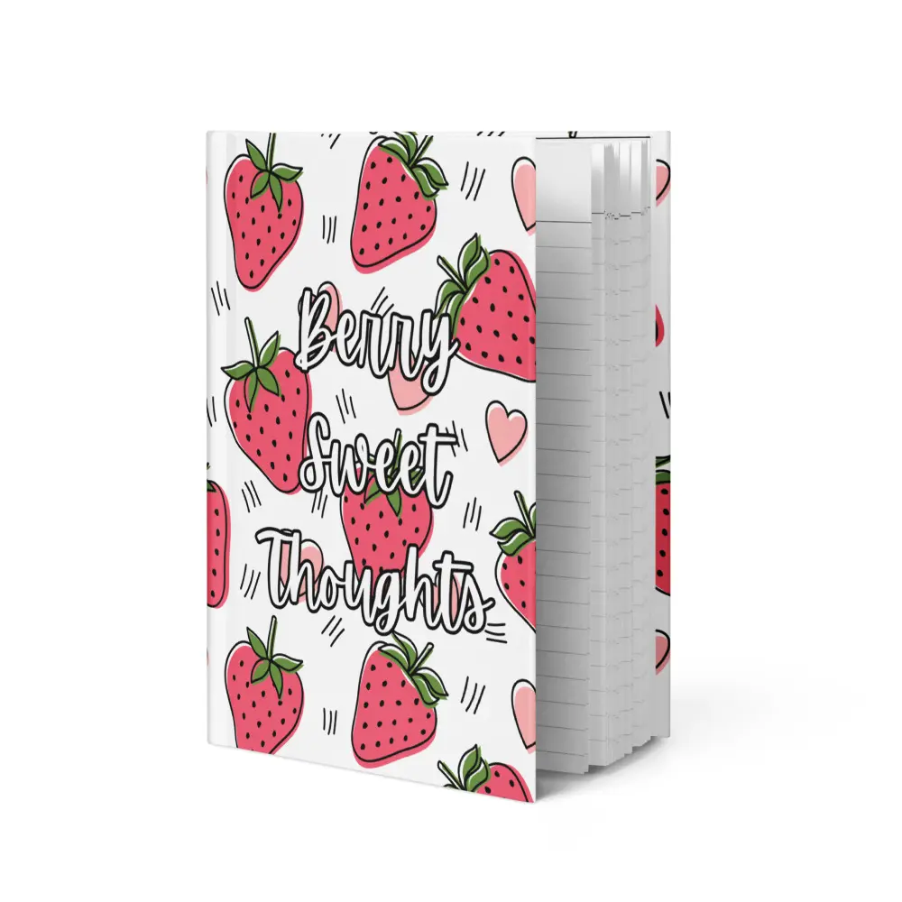 Berry Sweet Thoughts | Strawberry Themed Lined Journal | 150 Pages