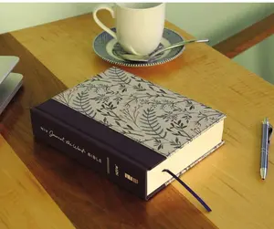 NIV, Journal the Word Bible, Cloth over Board, Pink Floral, Red Letter, Comfort Print: Reflect, Take Notes, or Create Art Next to Your Favorite Verses Hardcover – June 5, 2018