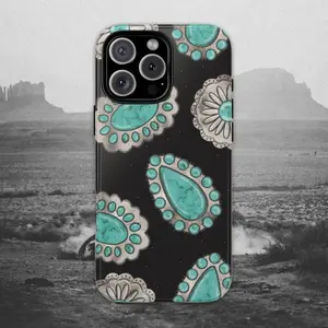 Western Phone Case phone 16 15 14 13 12 11 90s Country Downtown Girl Aesthetic Top Trending Cowgirl Turquoise