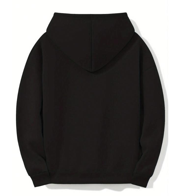 Women's casual hoodie with "I'Literally Just A" print and pink bow detail - comfortable black pullover with pockets, perfect for everyday fall and winter wear | Playful and stylish hoodie | Soft texture hoodie, women's hoodie