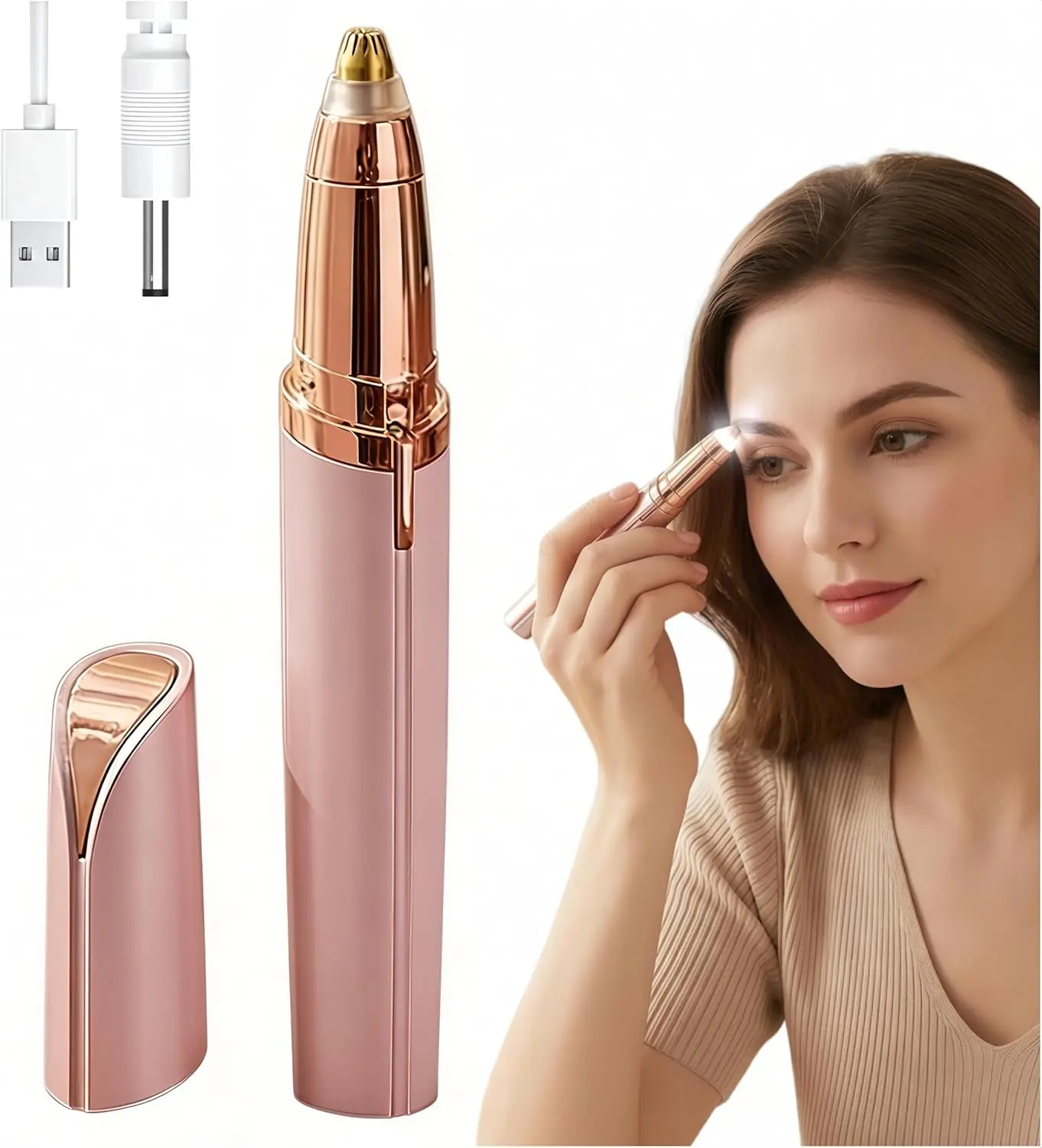 Facial & Eyebrow Hair Trimmer, Electric Eyebrow Trimmer, Lip Facial Body Hair Removal Tool, Facial Hair Care Tool, Electric Shaver Women, Eyebrow, Epilator Hair Remover