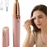 Women's Electric Facial & Eyebrow Trimmer - Stainless Steel Precision Blades, Pain-Free Alloy Steel Tool for Lip & Face Hair Removal, No Nicks No Pulls Daily Care Everyday Use Beauty Personal Care Appliance