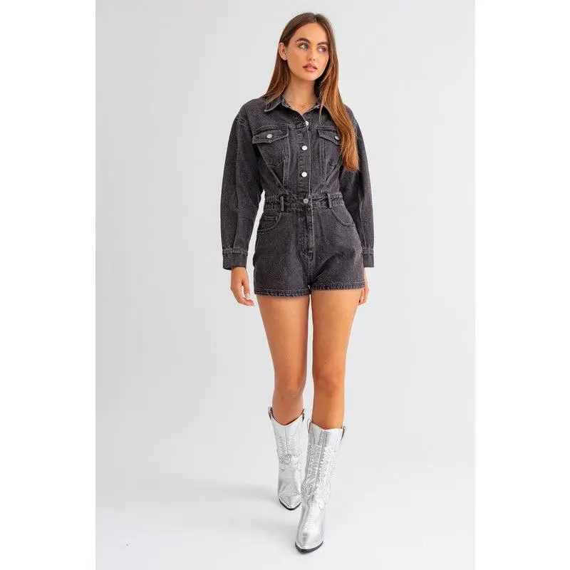 Always Cool Denim Romper
