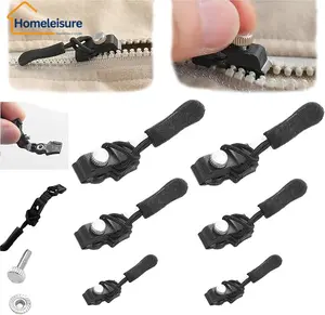Universal Zipper Repair Tool 6-Pack - 2 Large, 2 Medium, 2 Small - Durable Replacement Head for Easy Repair