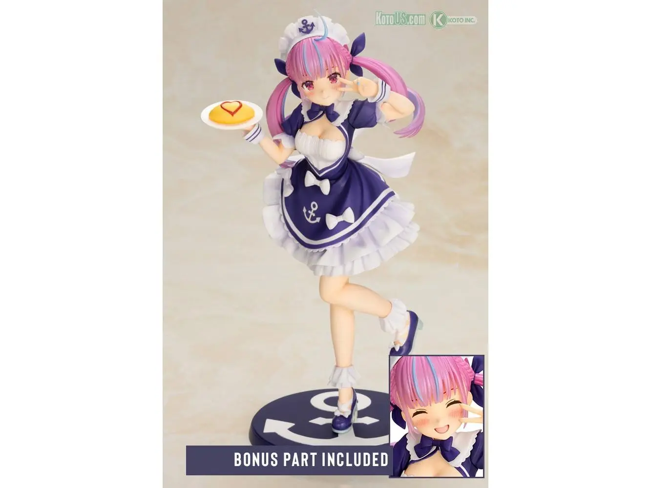 Kotobukiya Hololive Production 1-7 Scale PVC Minato Aqua Figurine - Vtuber Collectible Toy for Anime Fans