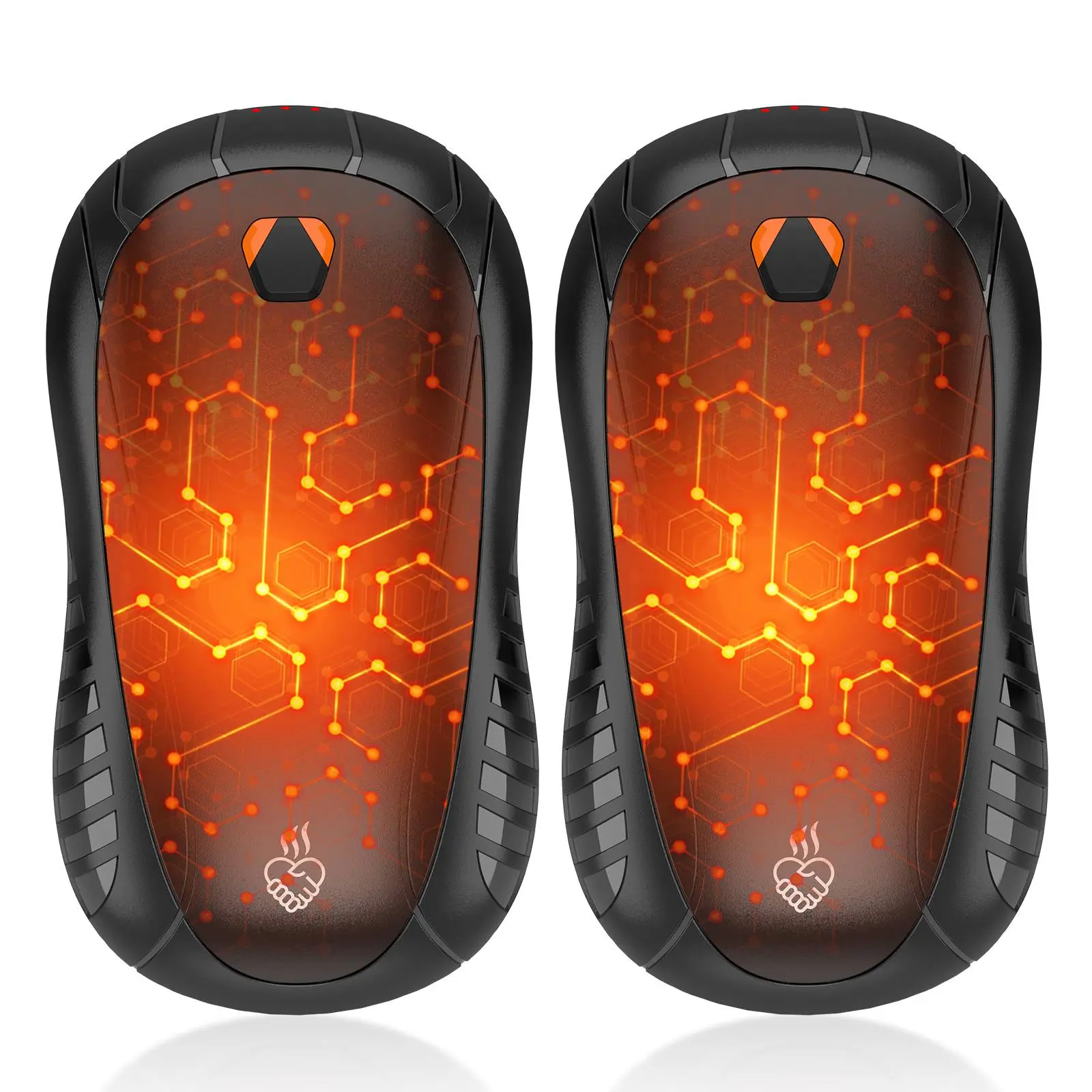 Rechargeable Hand Warmer, 2 Counts Portable Hand Warmer, 3 Temperature Control Pocket Size Electric Hand Warmer for Outdoor, Golf, Hunting, Camping