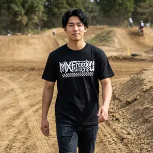 MX Freedom Crew T-Shirt | Checkerboard Moto Punk Logo
