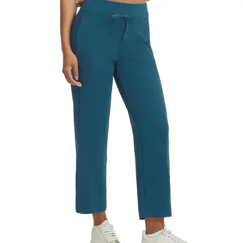 baleaf Women's Soft Workout Joggers 25" High Waisted Straight Leg Pants with Zipper Pockets for Travel, Golf & Work