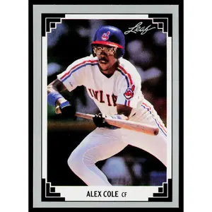 Alex Cole 1991 Leaf #108 Cleveland Indians