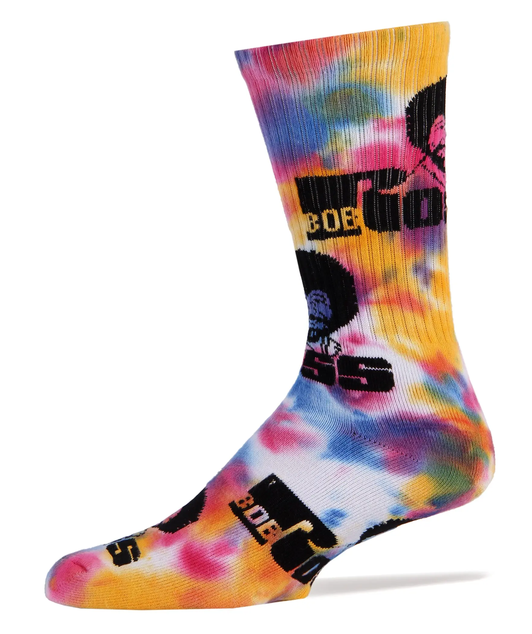 Tie Dye Bob Ross Socks Comfy Cotton