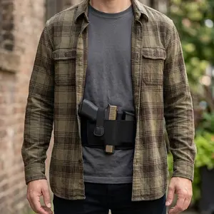 Outdoor Quick Access Leather Waist Holster - Soft Breathable, with Extra Mag Pouch, Universal Fit for Handguns & Revolvers, Suitable for Men & Women, Convenient Fast Draw Belt Holster,summervibes