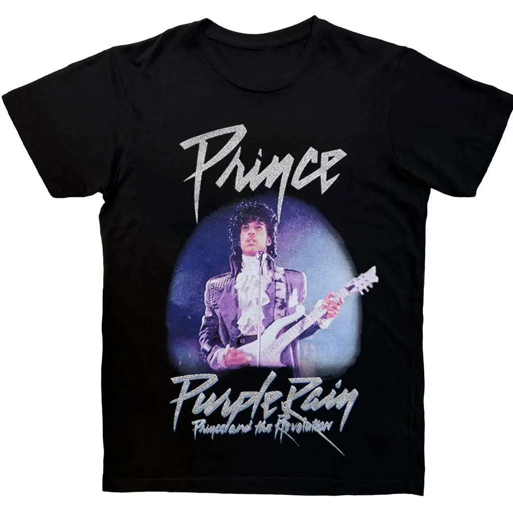 Prince Purple Rain Vintage Music Graphic Tee Around The World In A Day Fan Collection Shirt XY270705