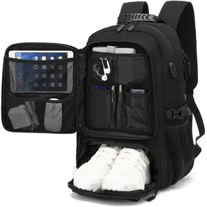 50L,60L,80LLarge Travel Backpack with Shoe Compartment, Carry On Backpacks for Men, Laptop Backpack with USB Charging Port