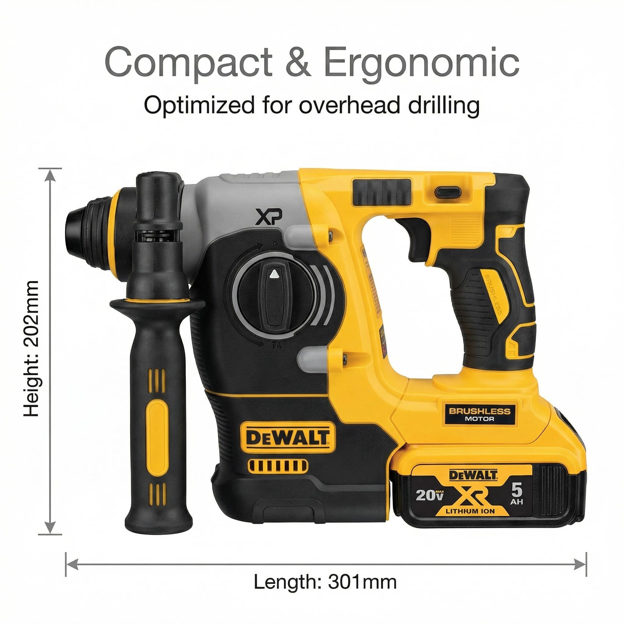 DEWALT DCH273 Rotary Hammer 20V Brushless 2.4J
