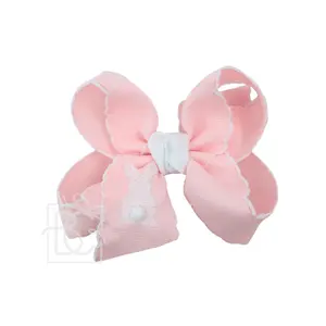 Light Pink & White Bunny Bow
