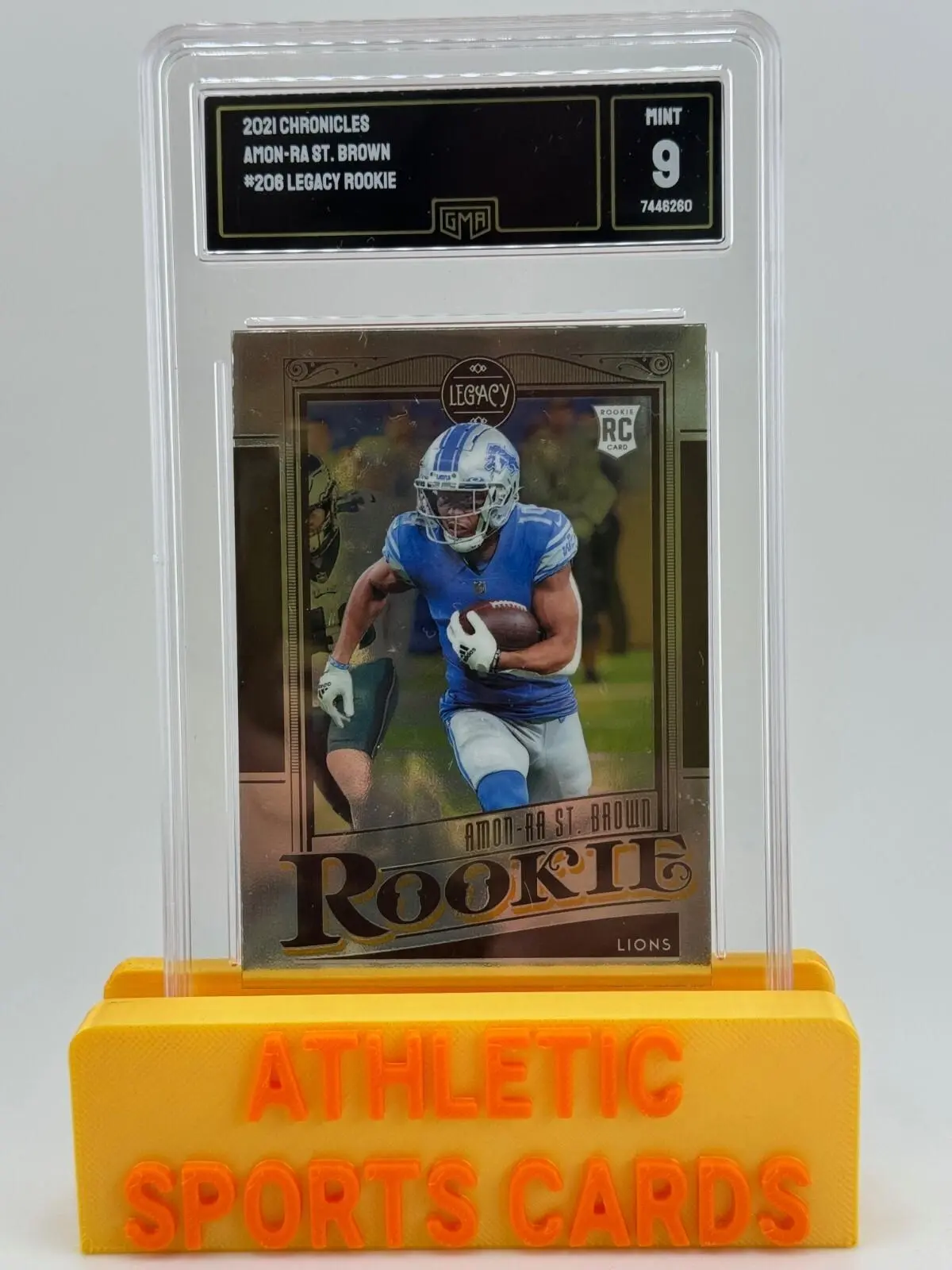 2021 Panini Chronicles - Legacy Update Rookies Amon-Ra St. Brown #206 (RC) GMA 9