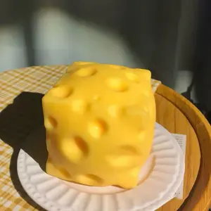 5CM Extra Large Cheese Squeeze Toy, Slow Rebound Shapeable Fidget Venting Ball, 2026 New Gift for Adults