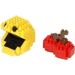 Nanoblock - Pac-Man - Character Collection - Pac-Man & Cherry Building Kit  [COLLECTIBLES] figurine/statue, Brick, Collectible