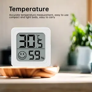 Digital Humidity Meter, Indoor Home Electronic Thermometer, Car Temperature Humidity Sensor, Precision Measurement Tool