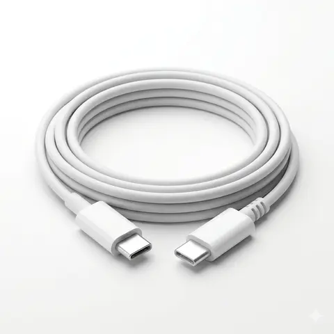 Durable USB-C to USB-C Plastic Charging Cord, Fast Charging Cable for iPhone 15/16/17-Plus/Pro/ProMax, iPad, Android Smartphone & Electronic Mobile Devices