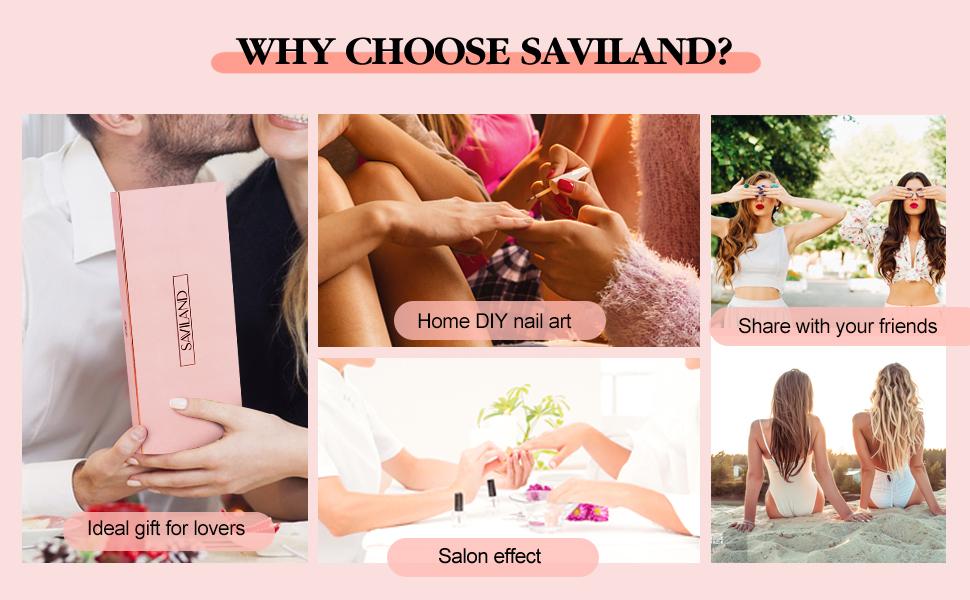 SAVILAND 6pcs Nail Art Liner Brushes Set with Crushed Diamond Handle for Gel Polish Nail Design & Detailing (Sizes 7/9/11/13/17/23mm) SAVILAND 6pcs Nail Art Liner Brushes Set with Crushed Diamond Handle for Gel Polish Nail Design & Detailing (Sizes 7/9/11/13/17/23mm)