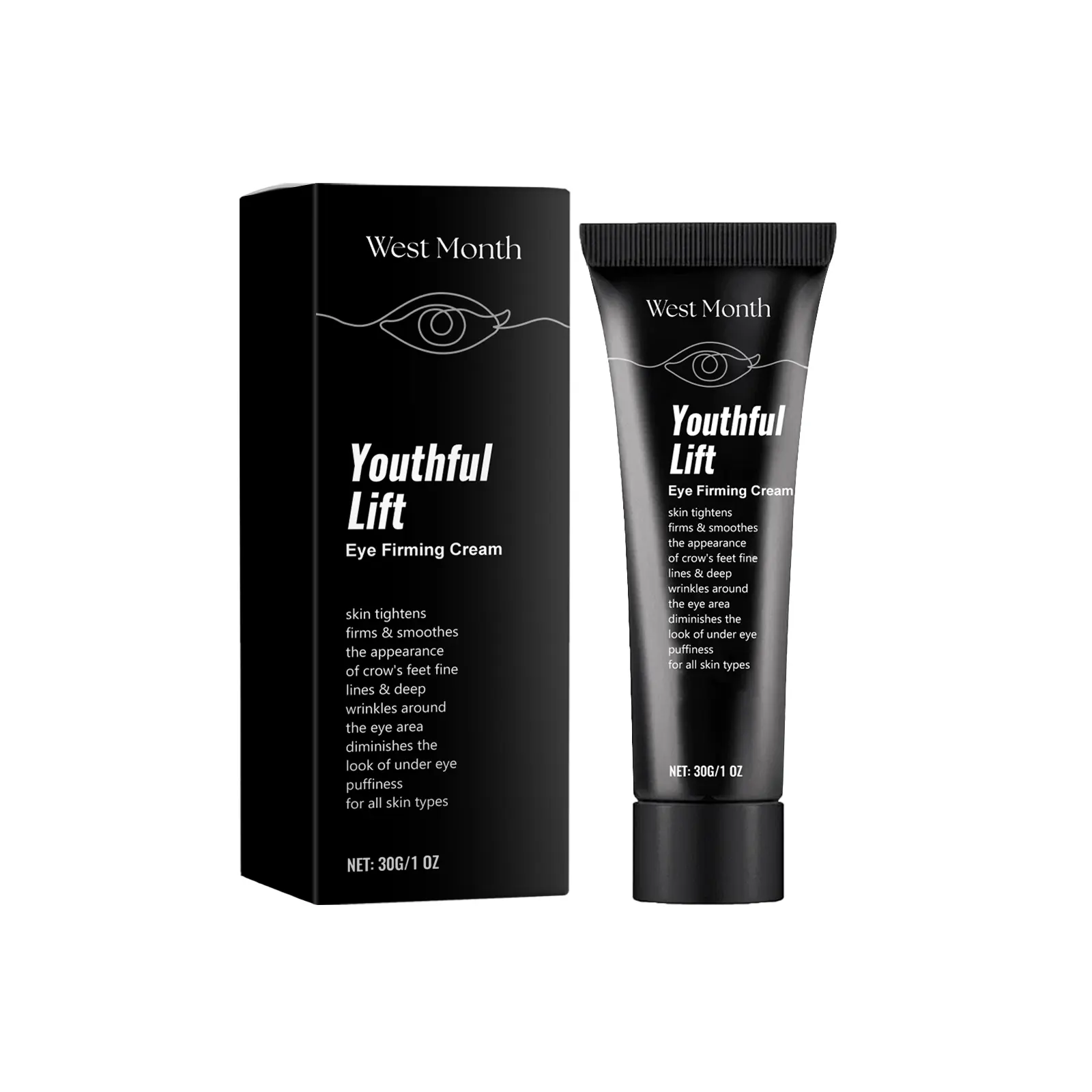 west month firm eye skin,Temporary Eye Tightener,  Dilute Fine Lines Eye Bag Dark Circle Law Grain Crow's Feet Moisturize Eye Skin,tighten smoothes fine line，repair eye cream