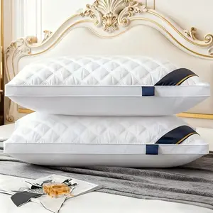 2-Pack Pillow Core, Hotel-Style Neck Support, Supportive Bolster, Soft & Comfortable, Suitable for Bedroom, RV, Sofa, All Seasons, Home Bedding Essentials